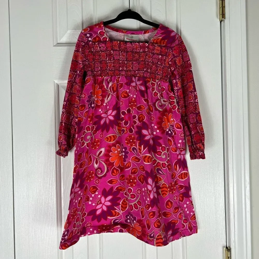 Hanna Andersson Floral Girls Dress Size 100